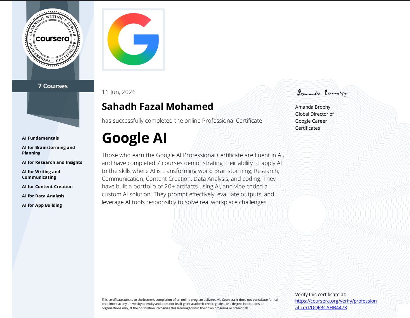 Google AI Certification