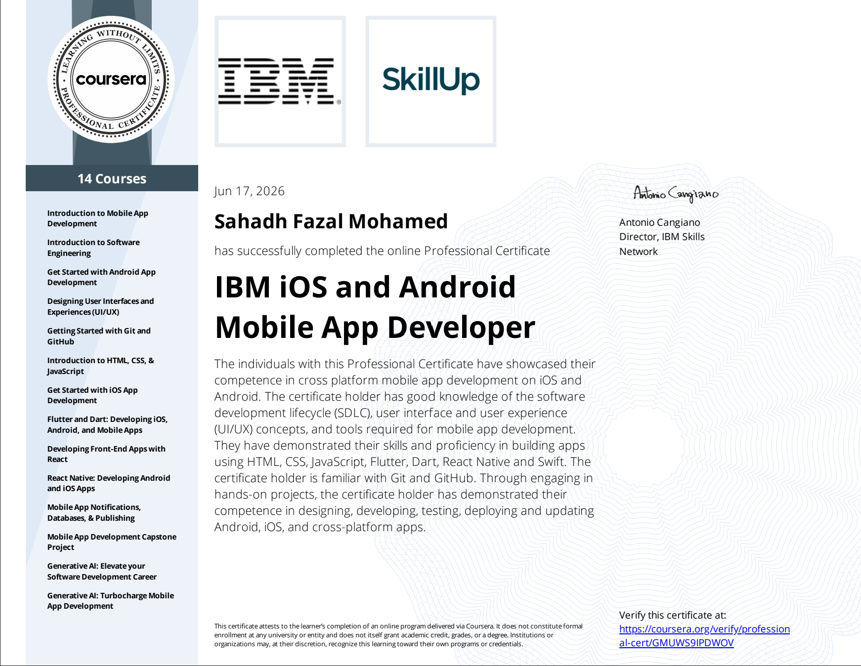 iOS and Android Mobile App Developer