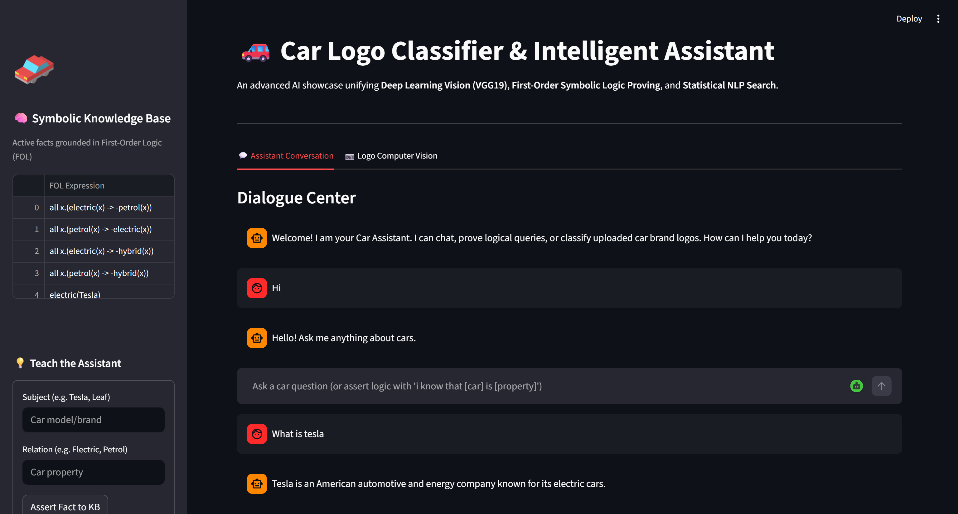 Car Logo Classifier & Intelligent Assistant